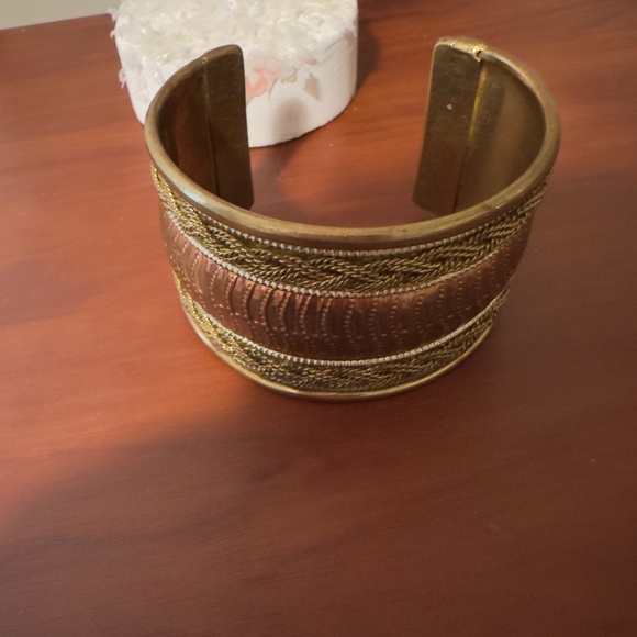 Brass Cuff Bracelet - India - Picture 1 of 3